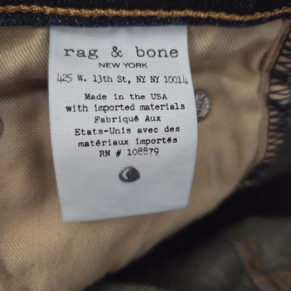 Rag And Bone Womans Skinny Jeans Size 32 - Picture 7 of 8